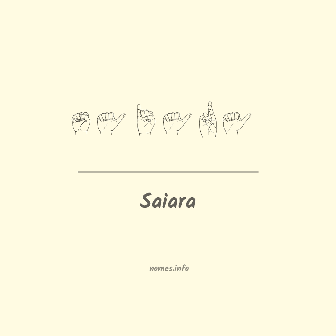 Saiara em Libras