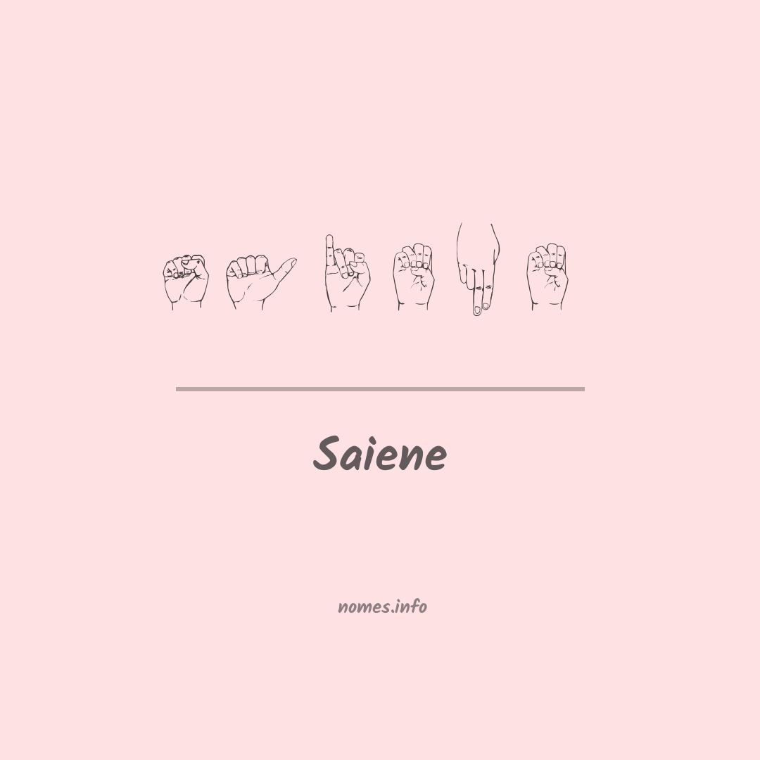 Saiene em Libras