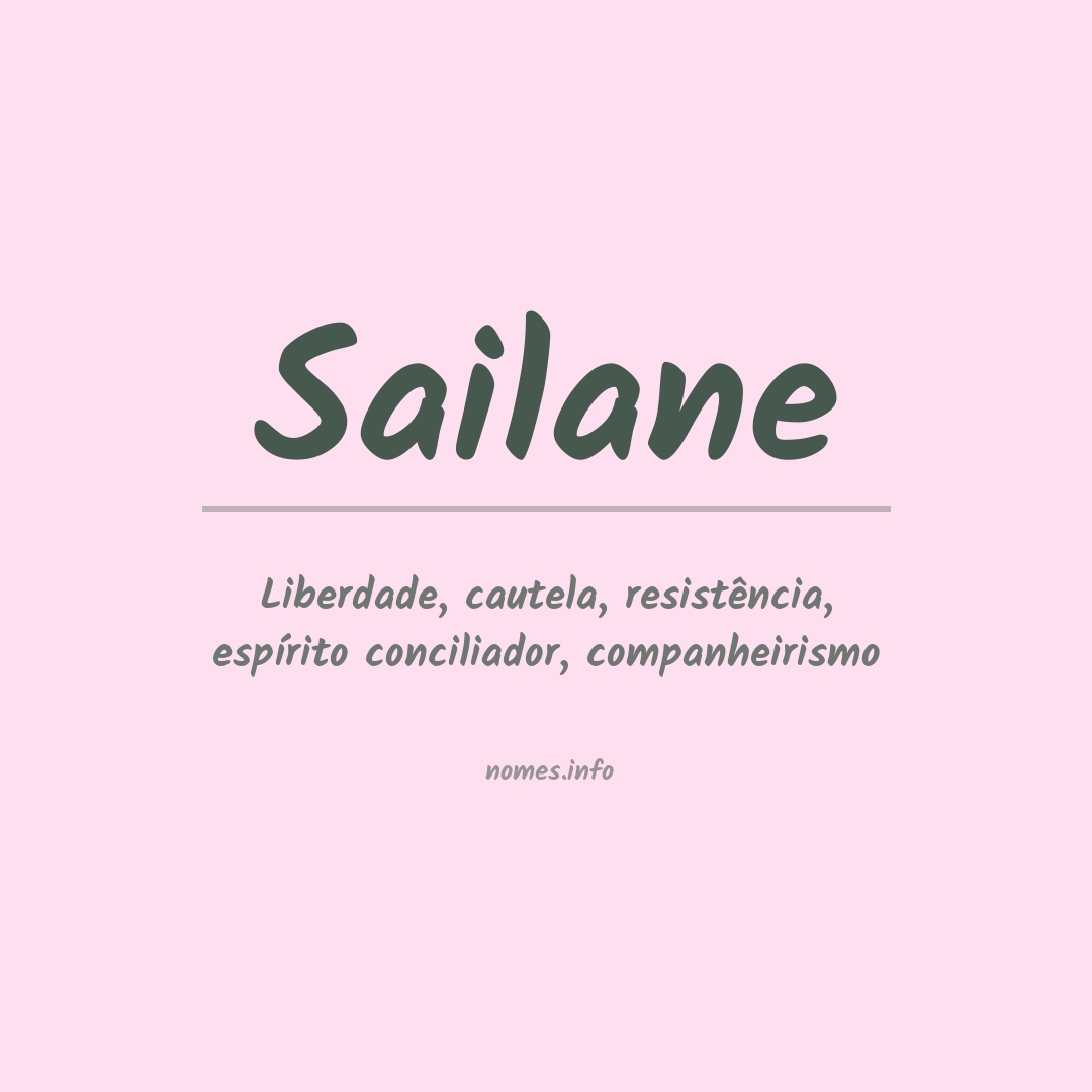 Significado do nome Sailane