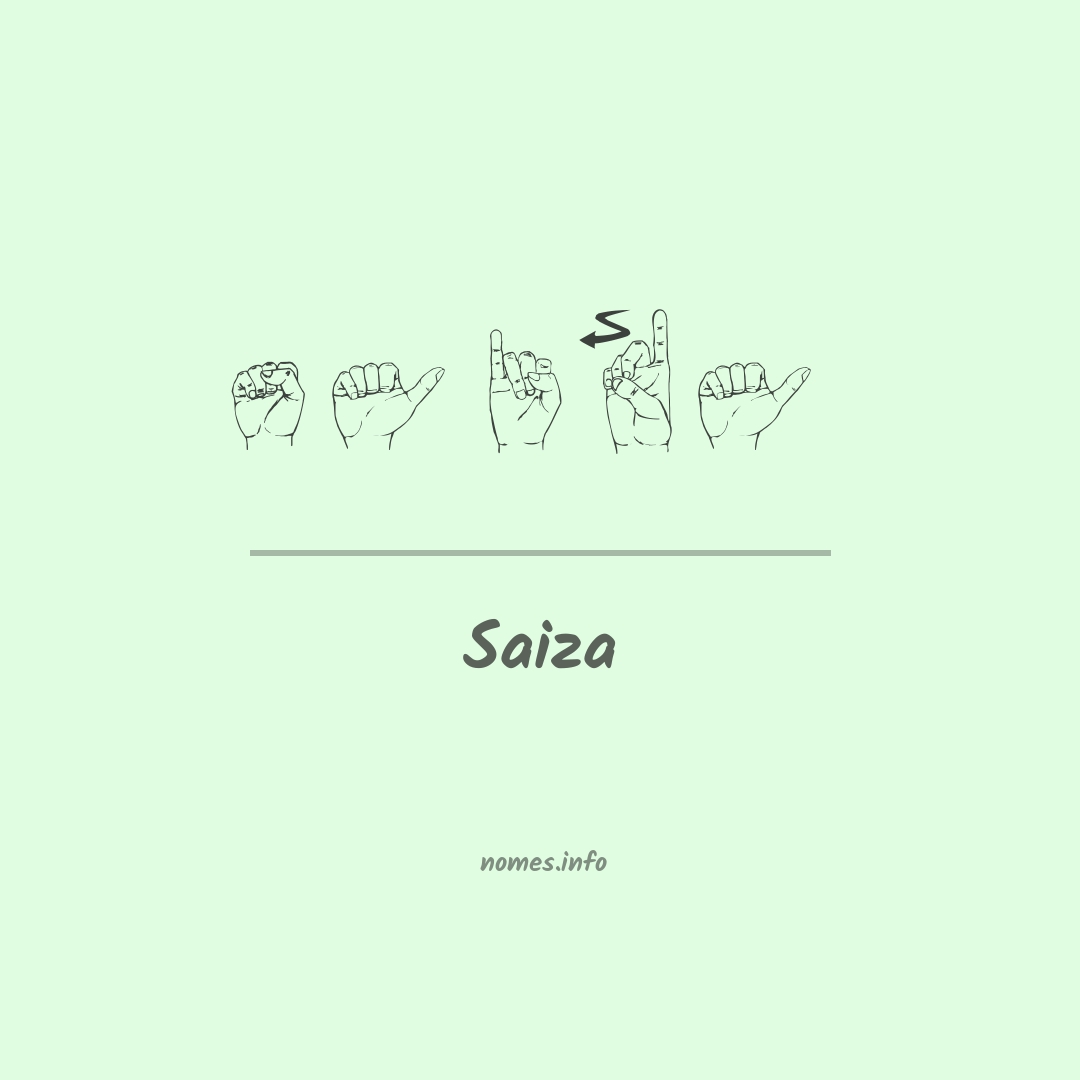 Saiza em Libras
