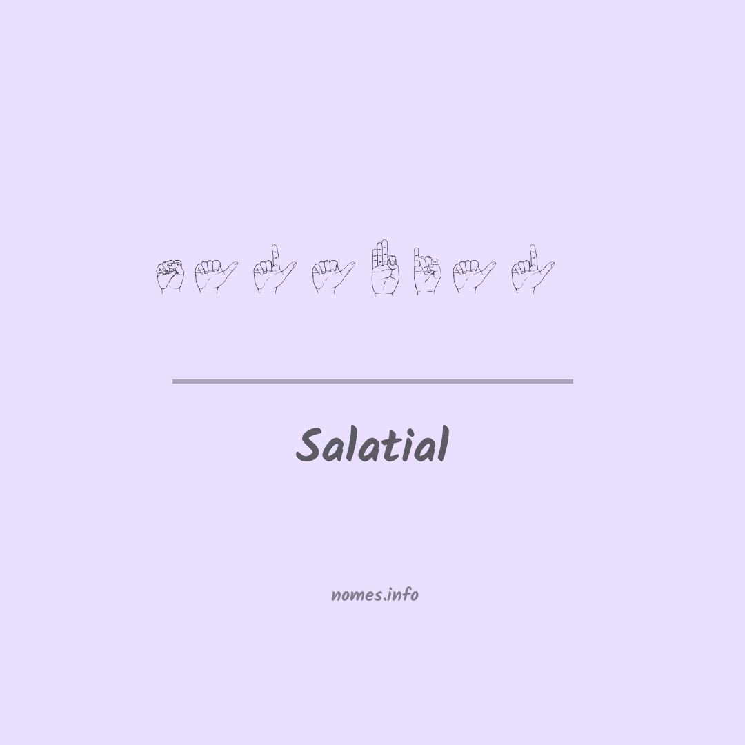 Salatial em Libras