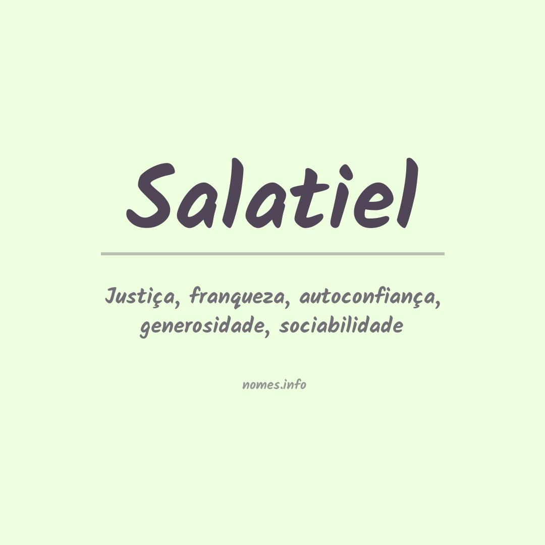 Significado do nome Salatiel