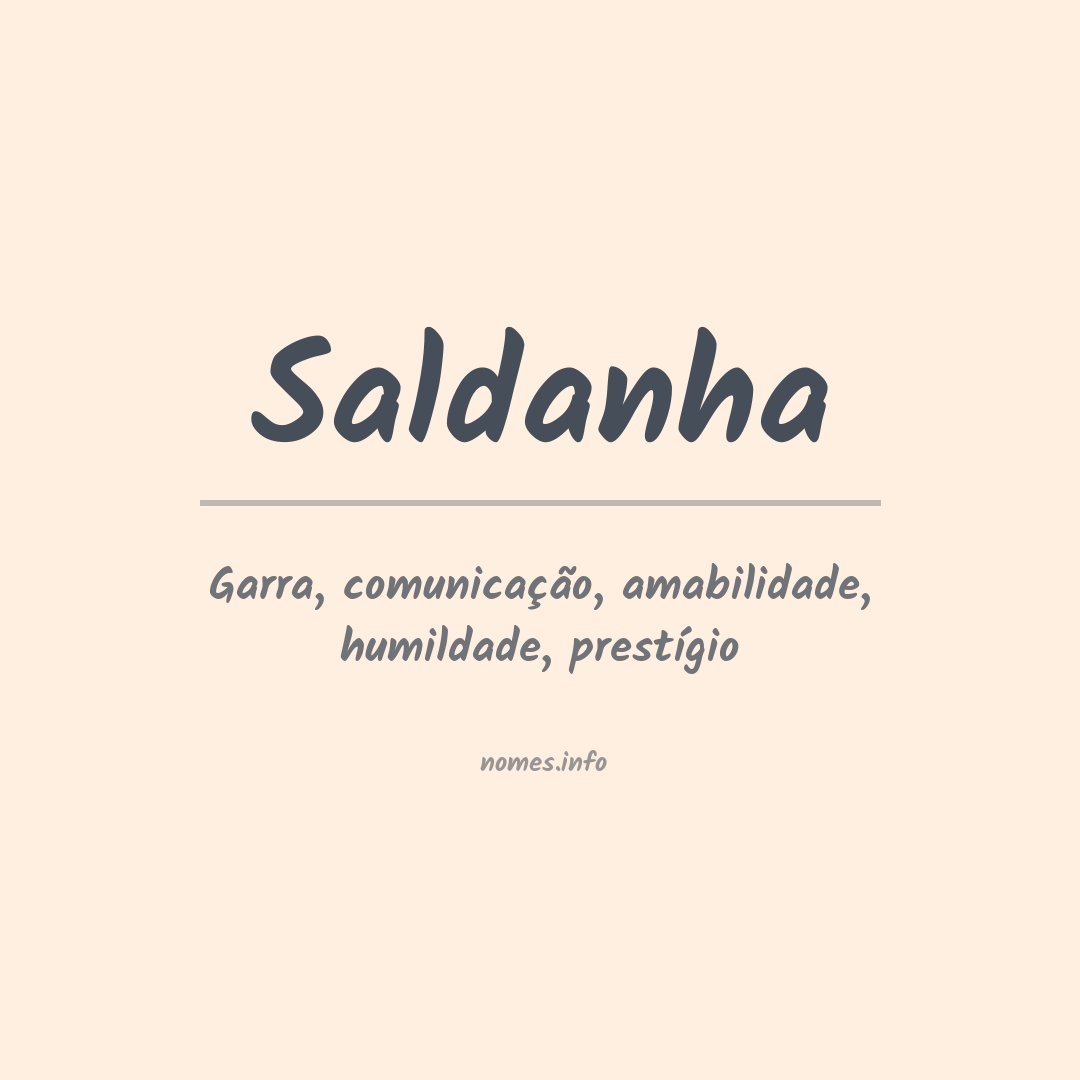 Significado do nome Saldanha