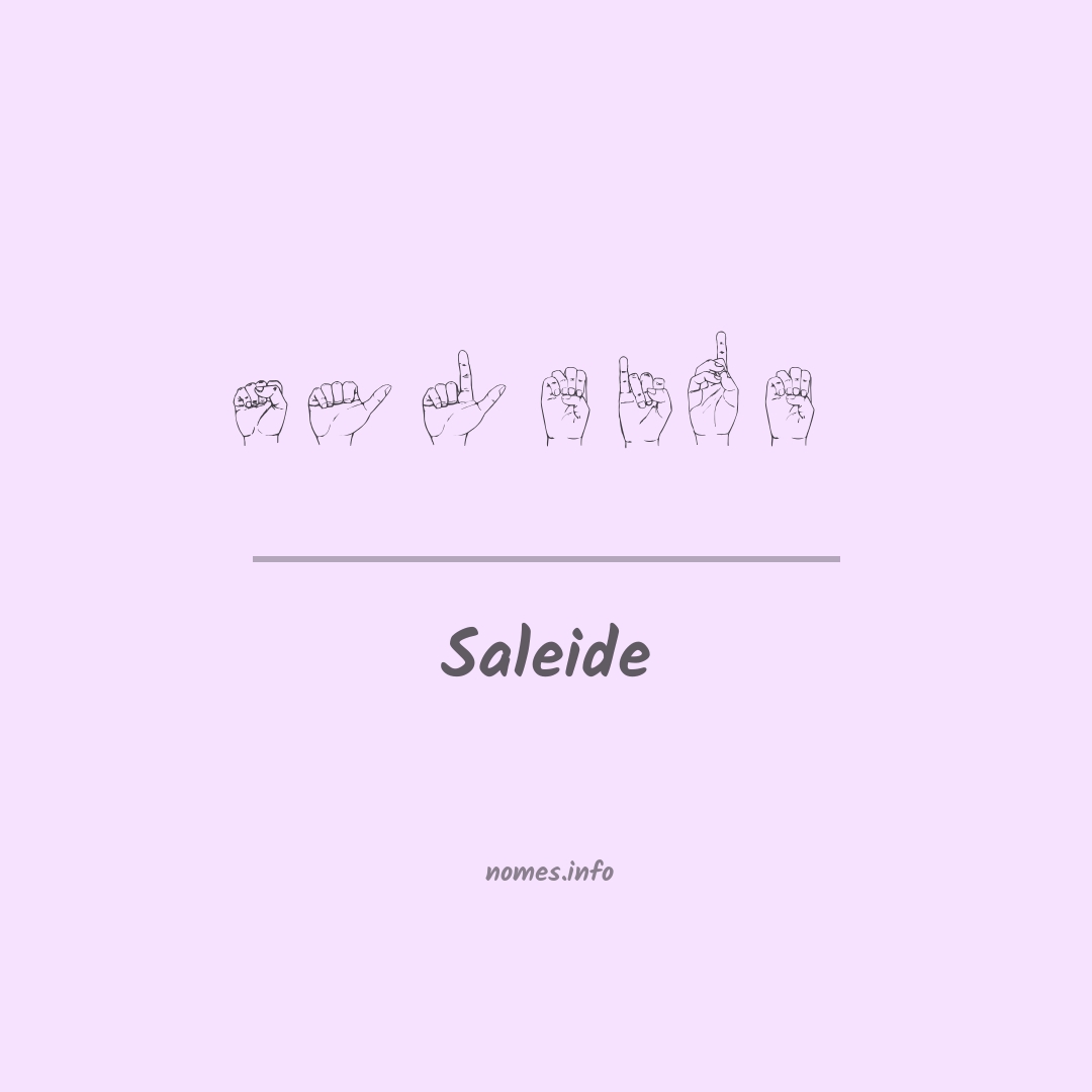 Saleide em Libras