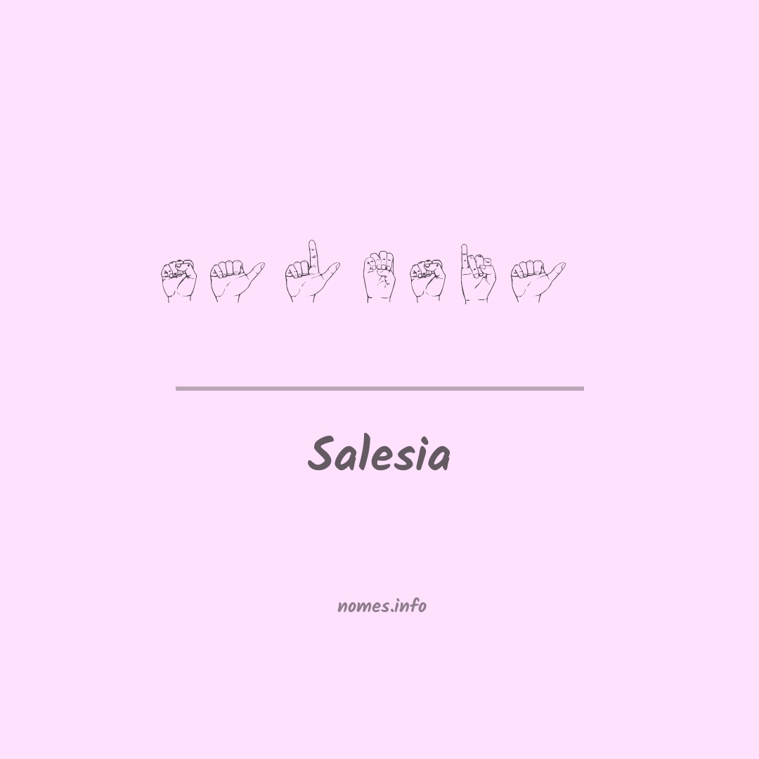 Salesia em Libras