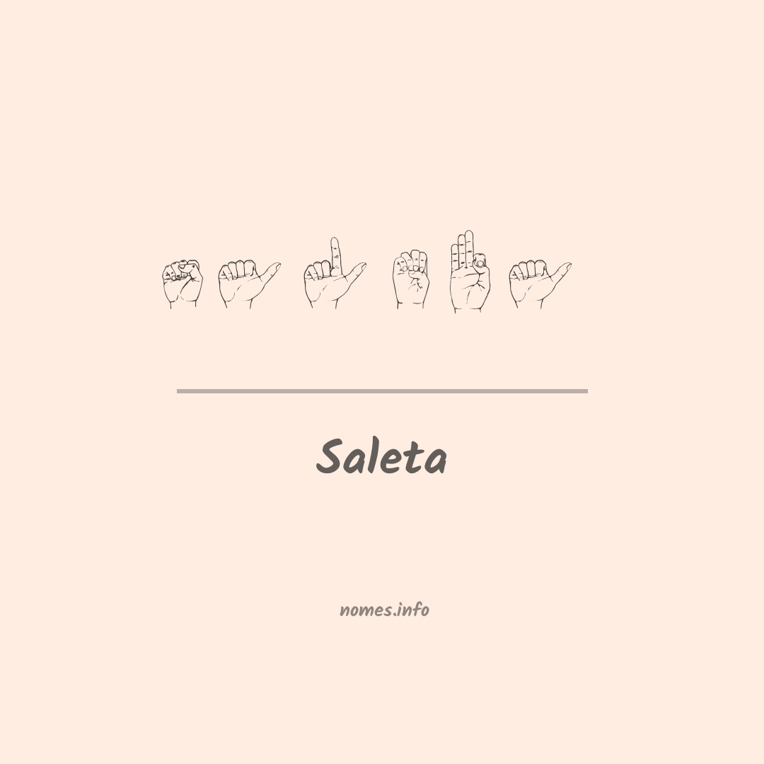 Saleta em Libras
