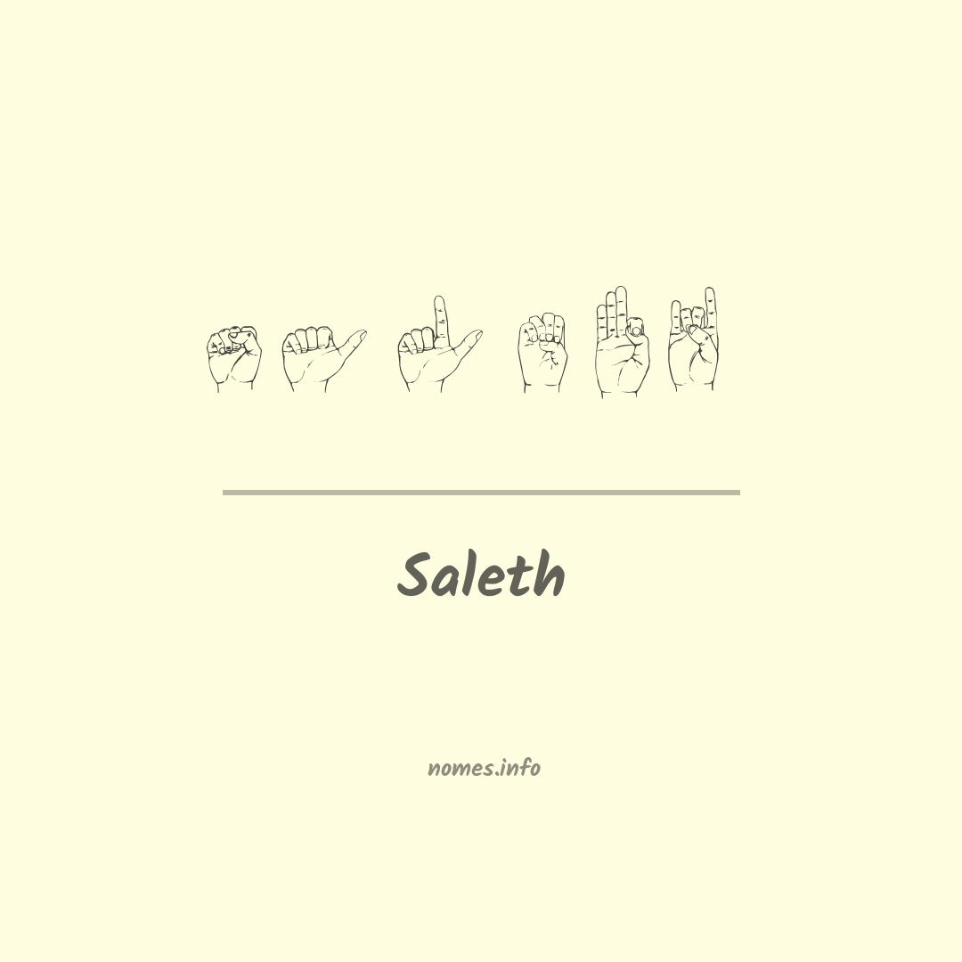 Saleth em Libras