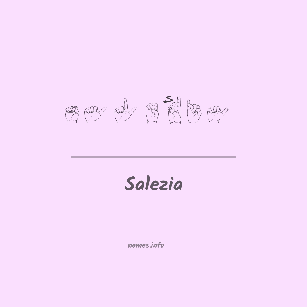 Salezia em Libras