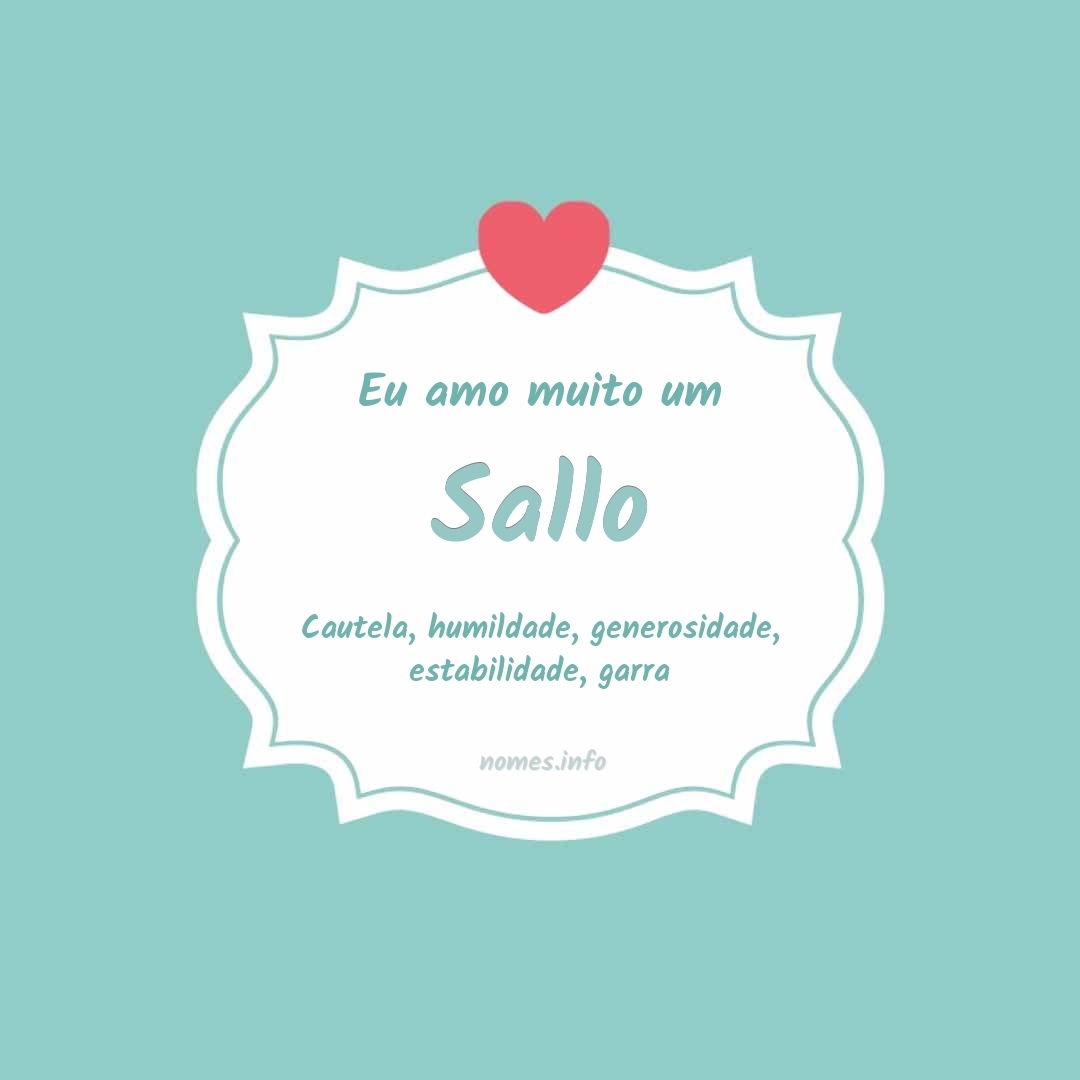 Eu amo muito Sallo
