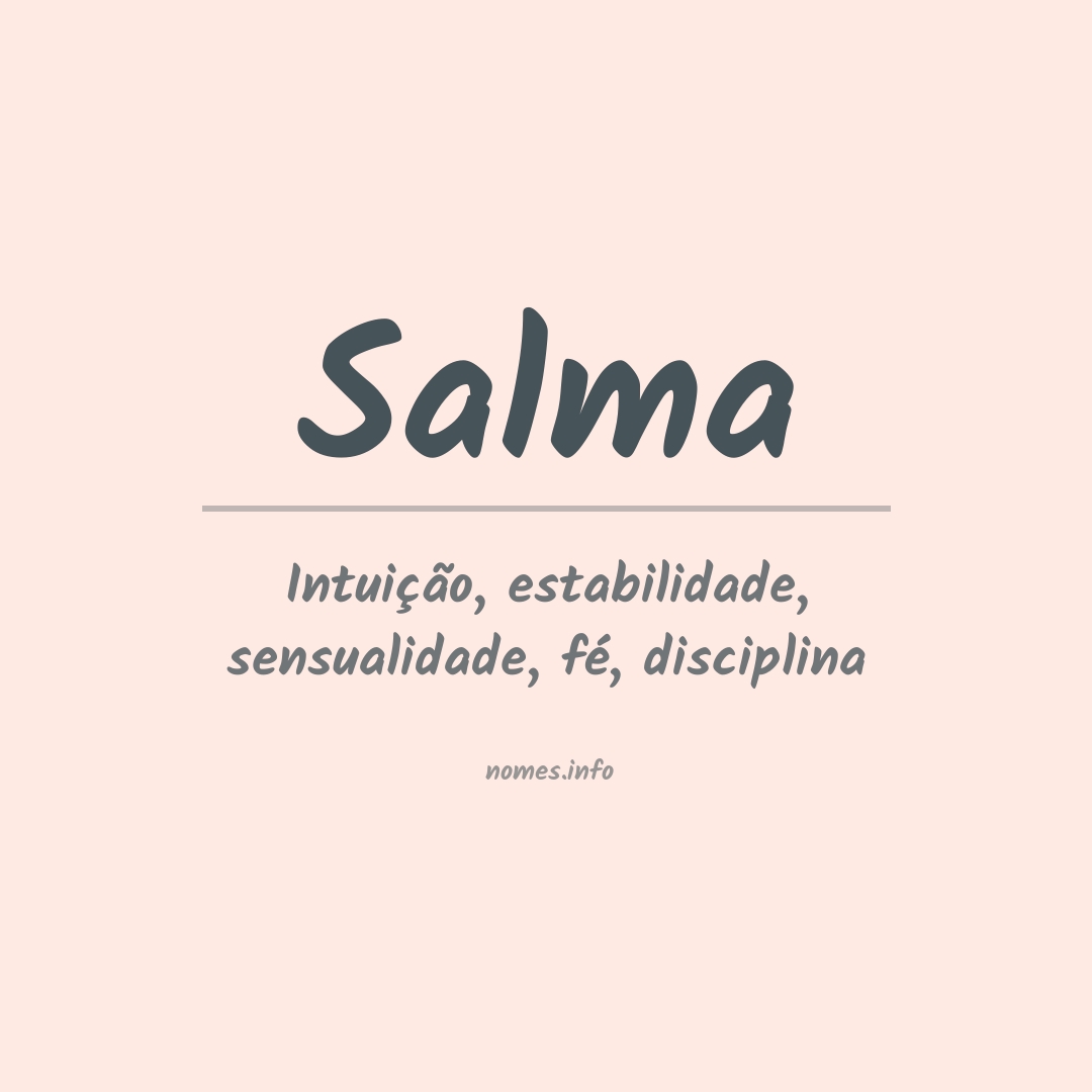Significado do nome Salma