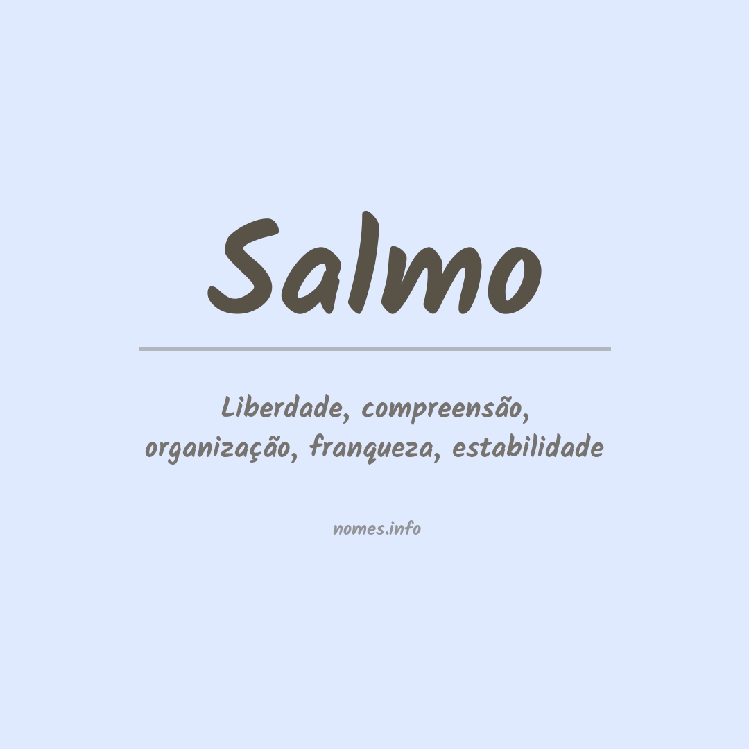 Significado do nome Salmo