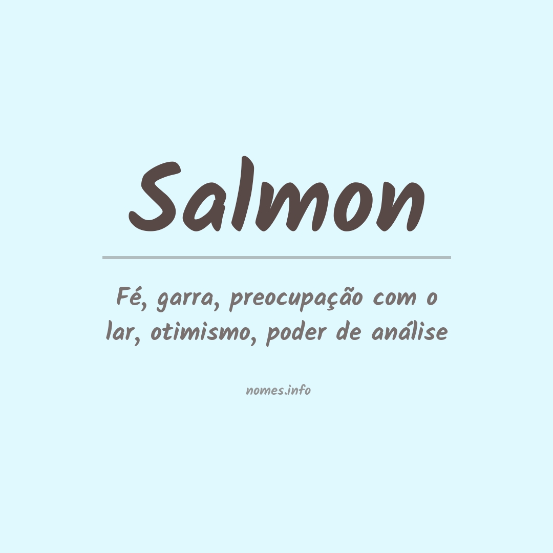 Significado do nome Salmon