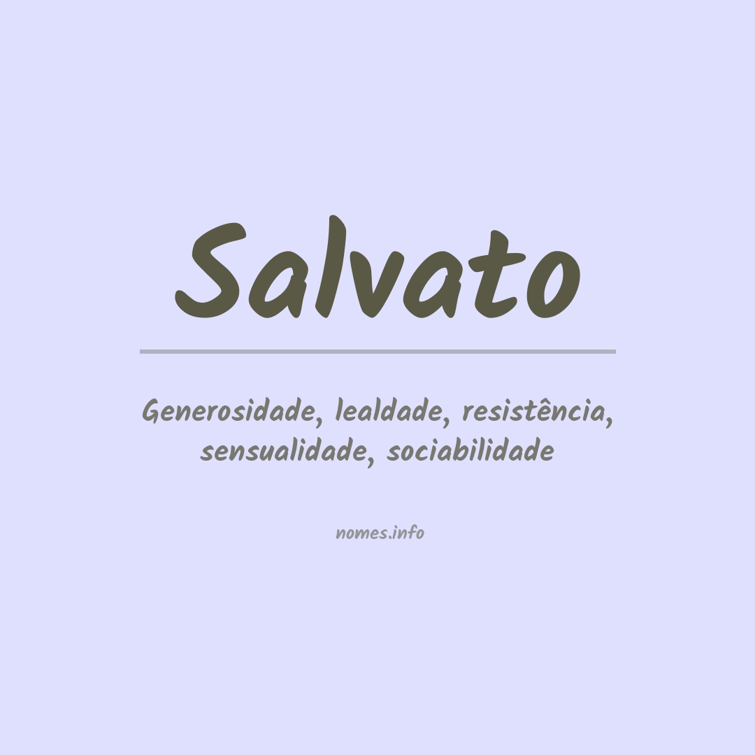 Significado do nome Salvato