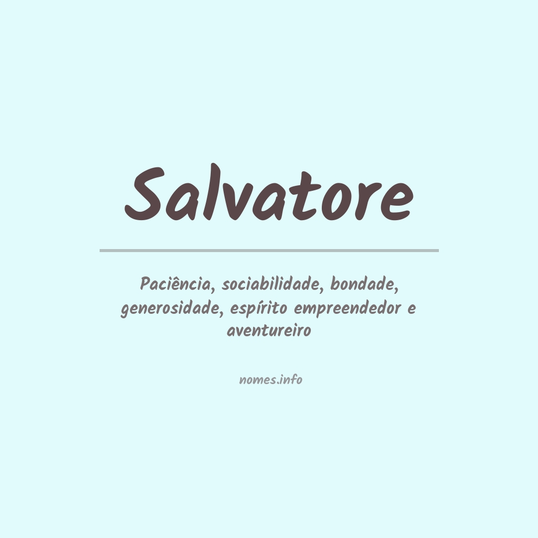 Significado do nome Salvatore