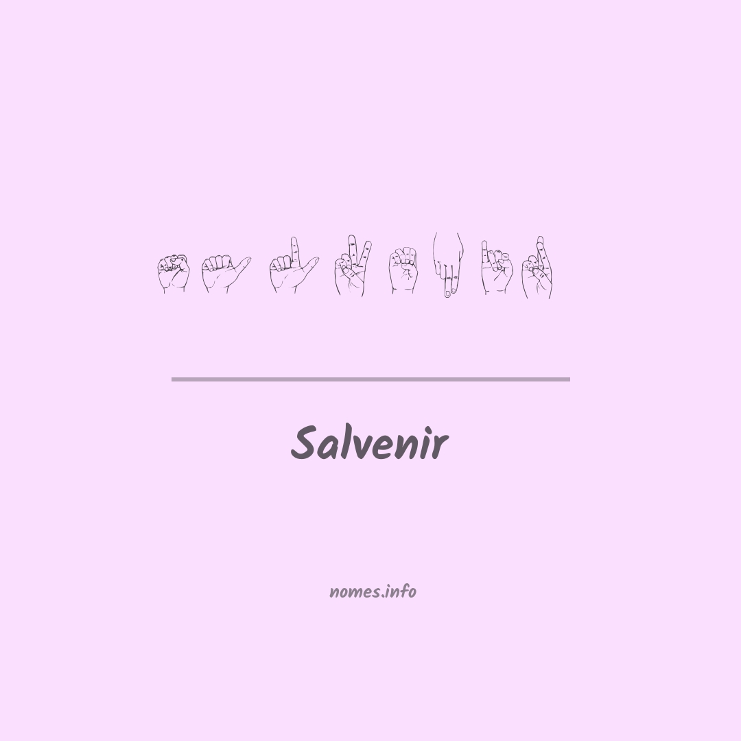 Salvenir em Libras