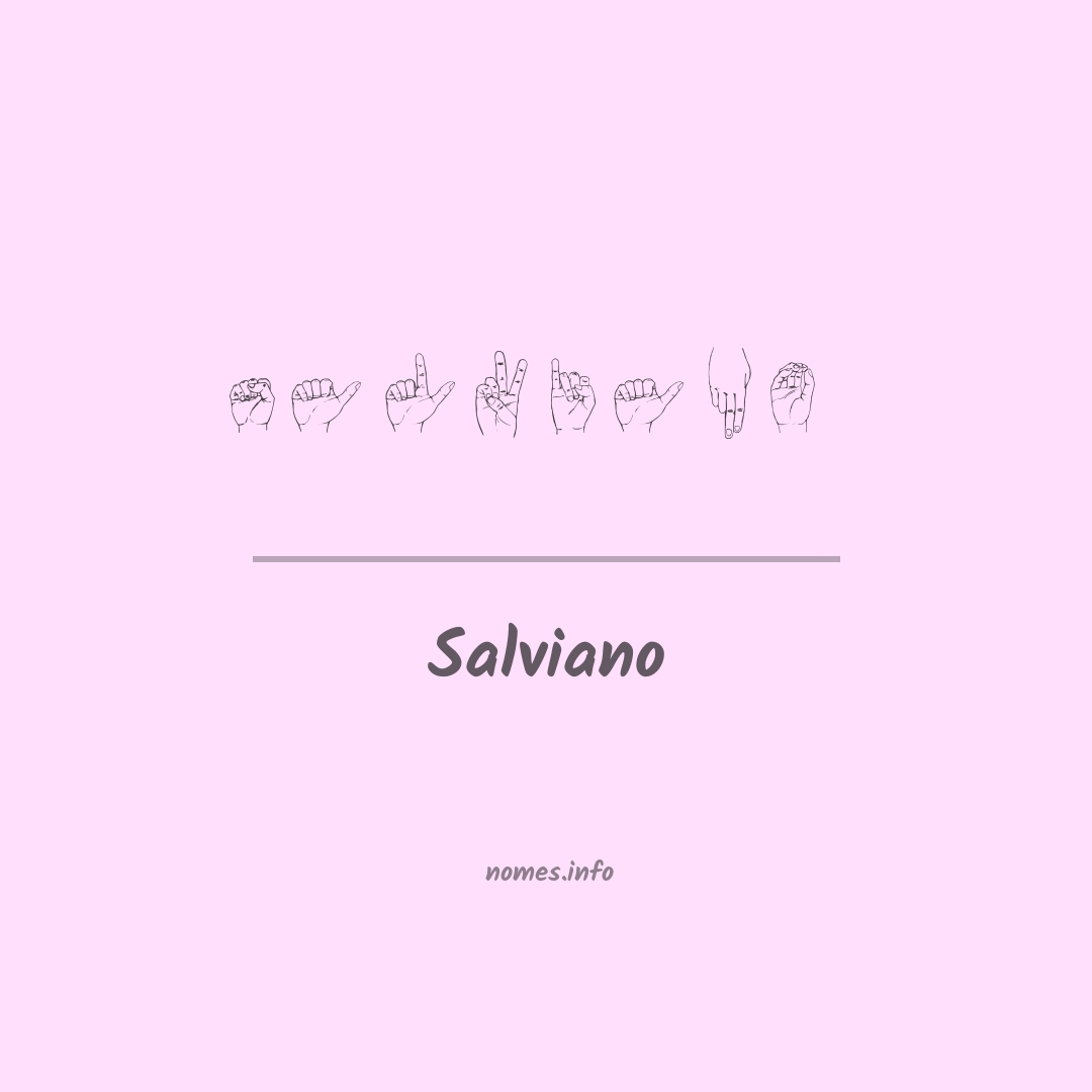 Salviano em Libras