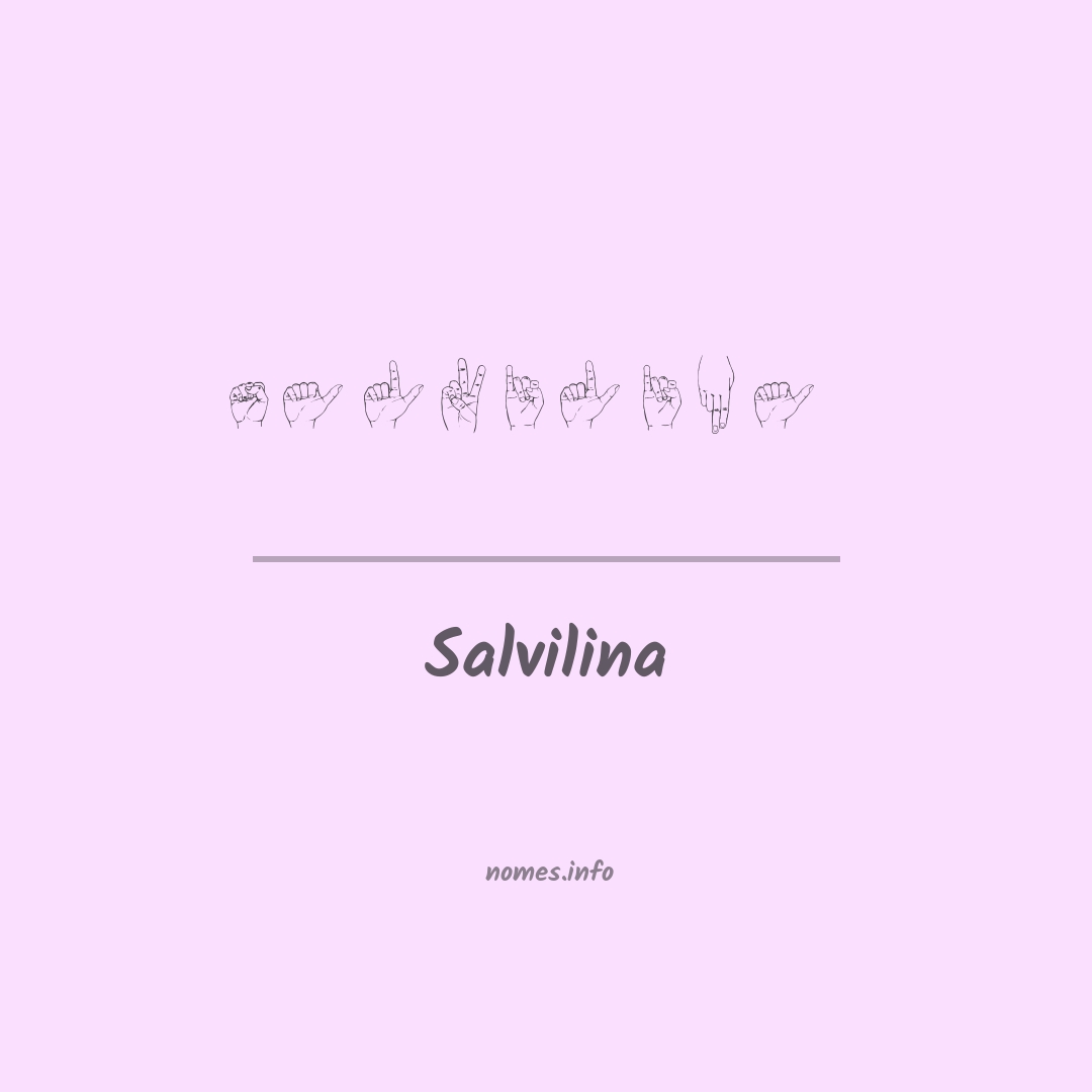 Salvilina em Libras