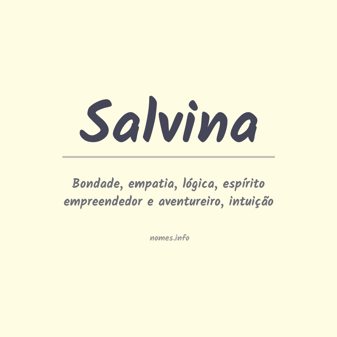 Significado do nome Salvina