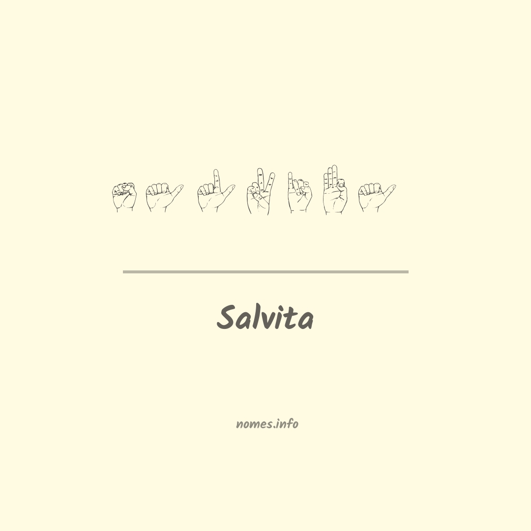 Salvita em Libras