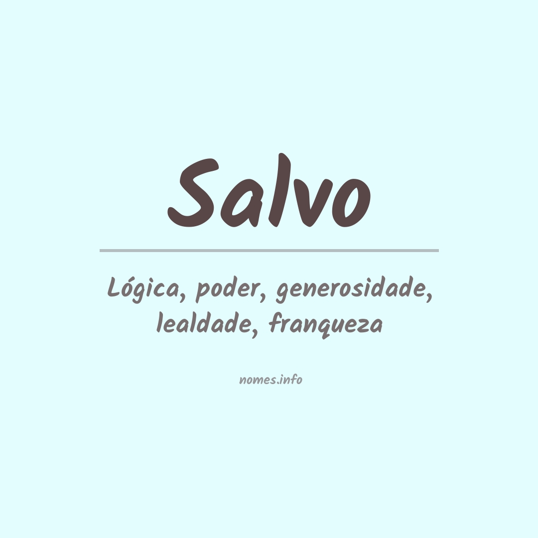 Significado do nome Salvo