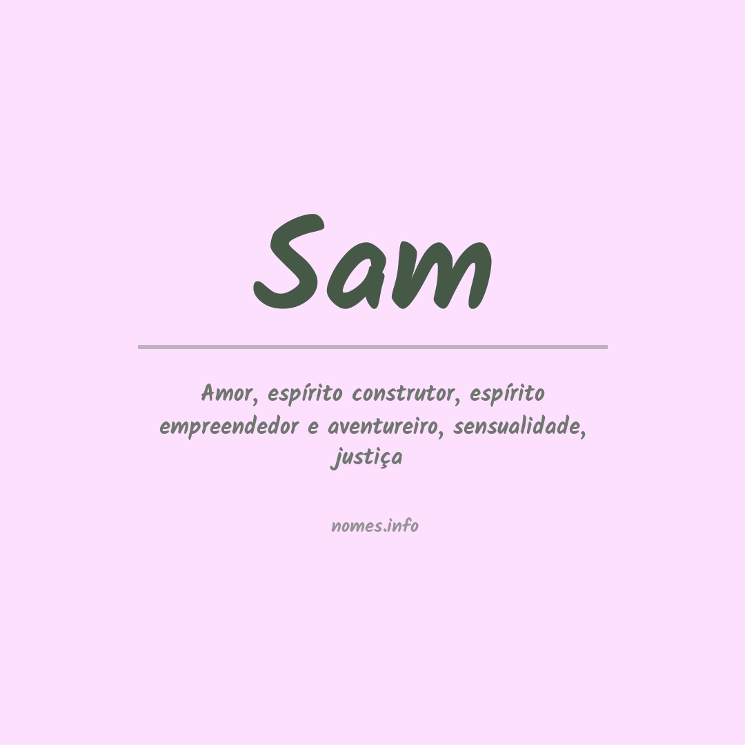 Significado do nome Sam