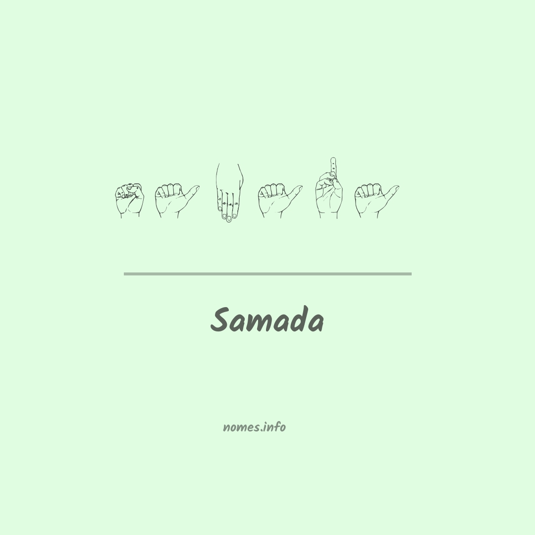 Samada em Libras