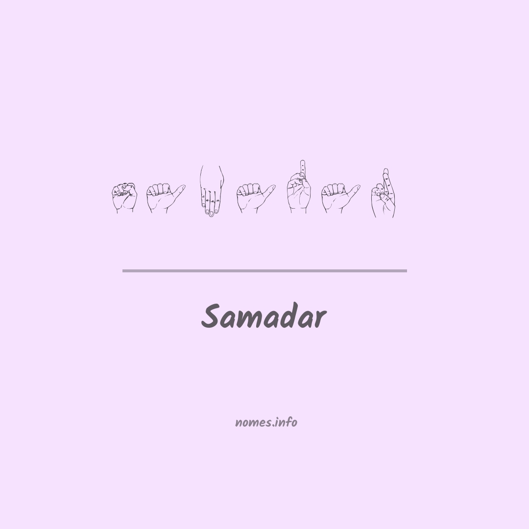 Samadar em Libras