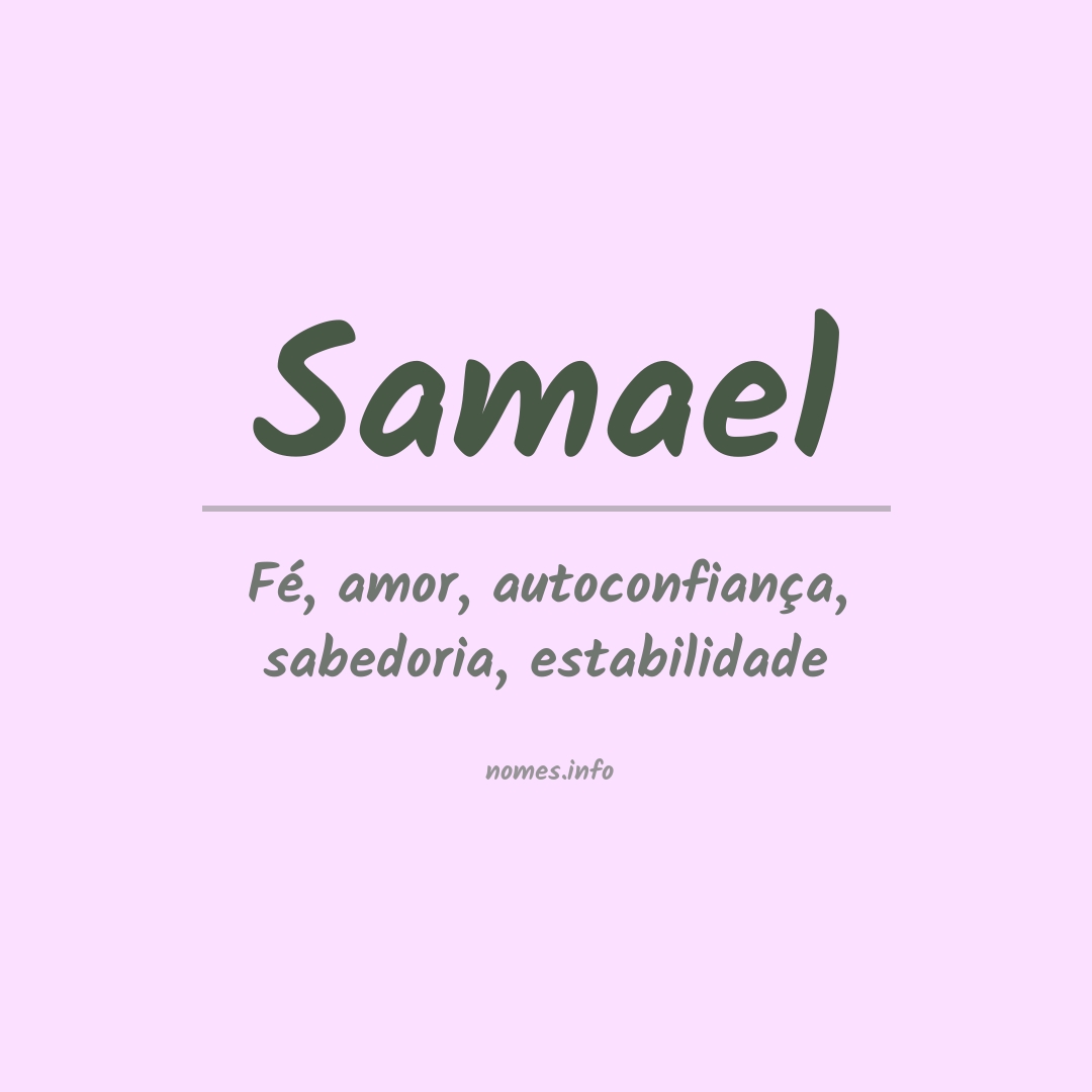 Significado do nome Samael