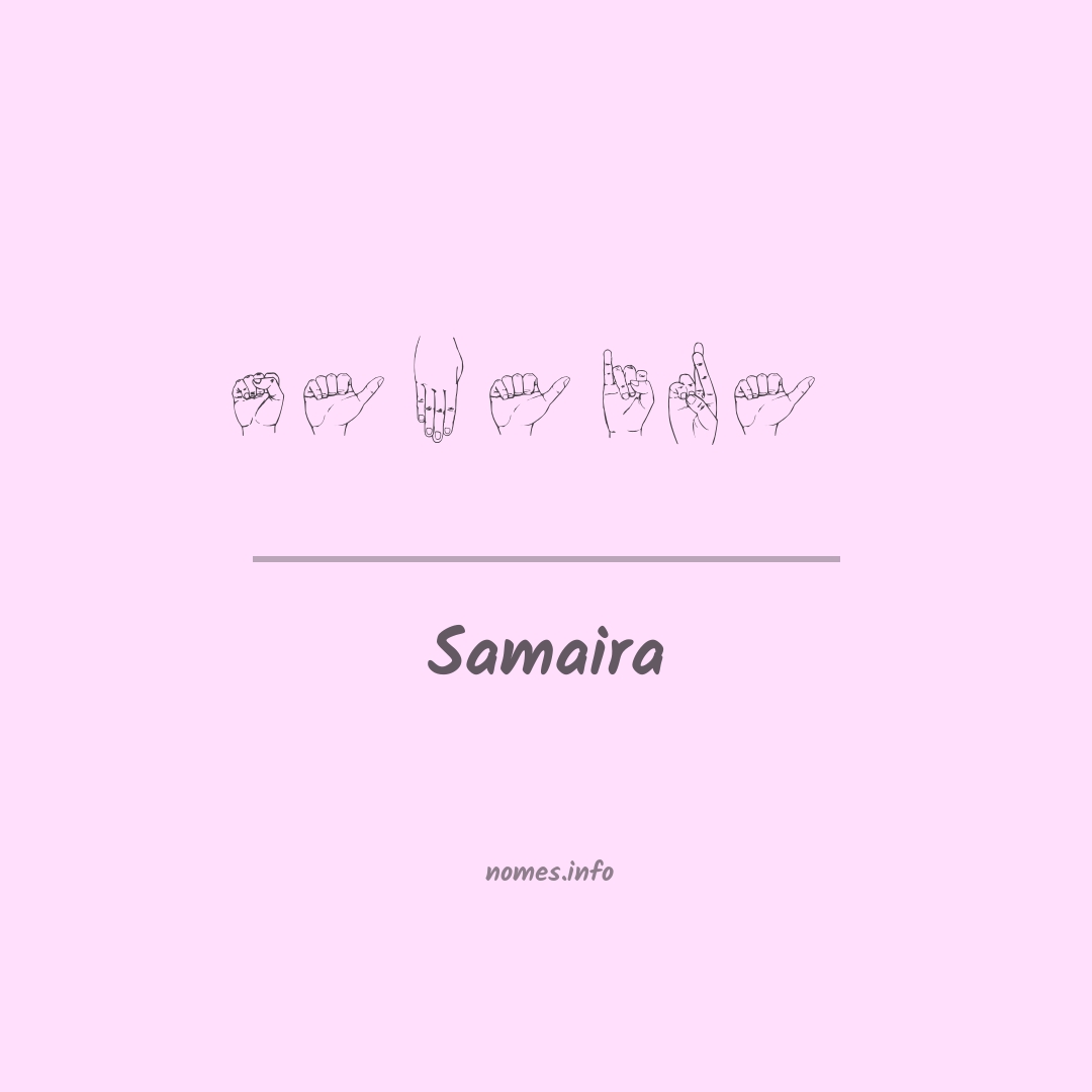 Samaira em Libras