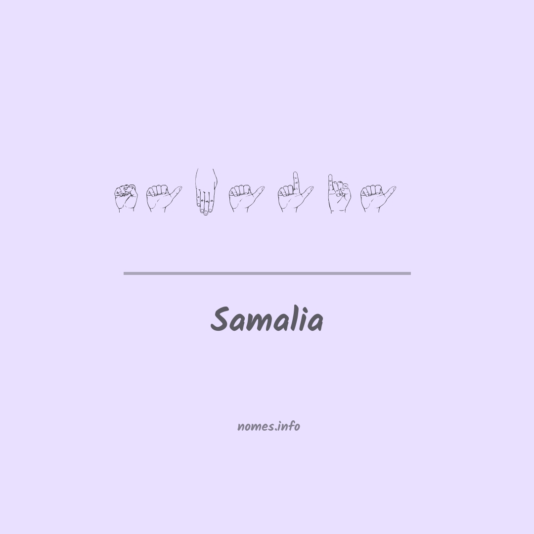 Samalia em Libras