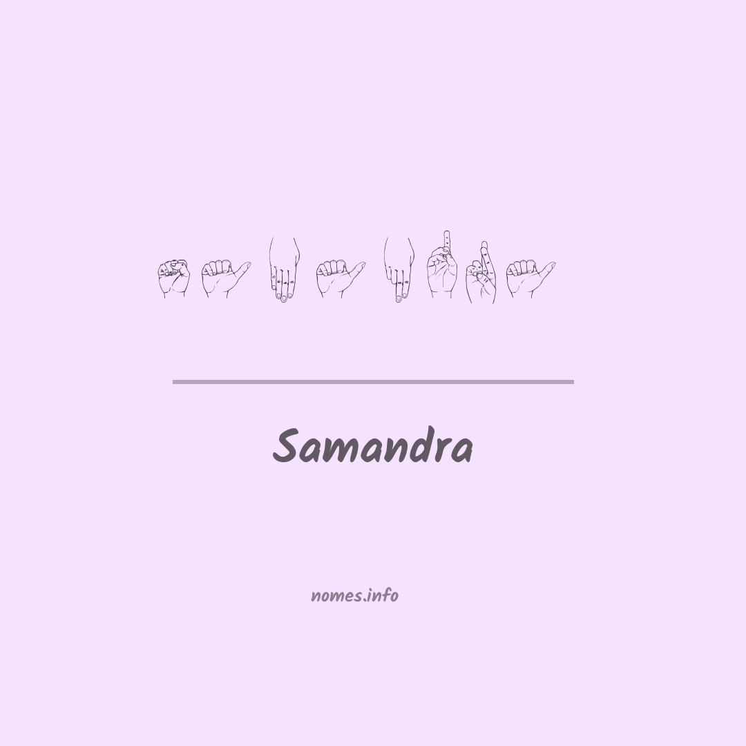 Samandra em Libras