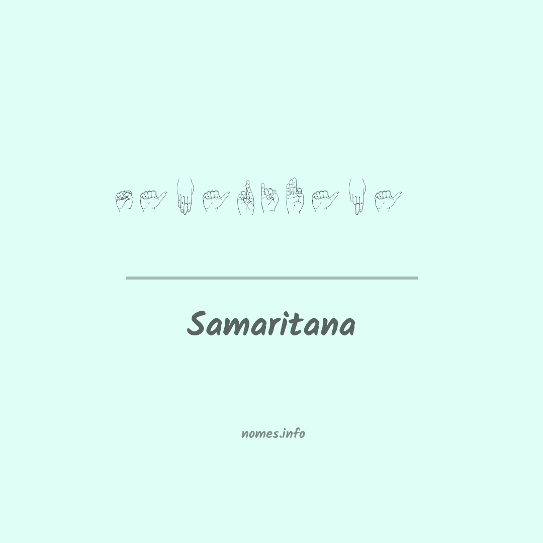 Samaritana em Libras