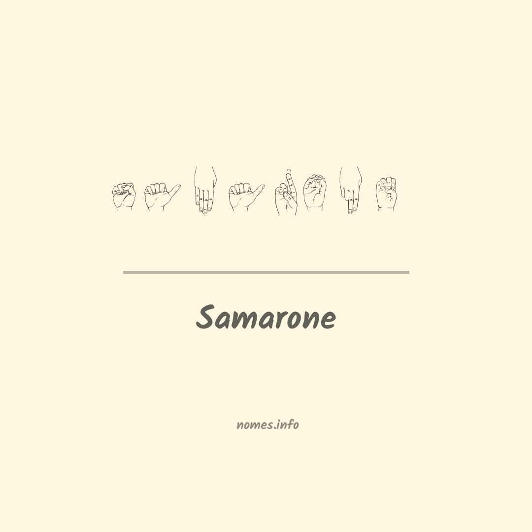 Samarone em Libras