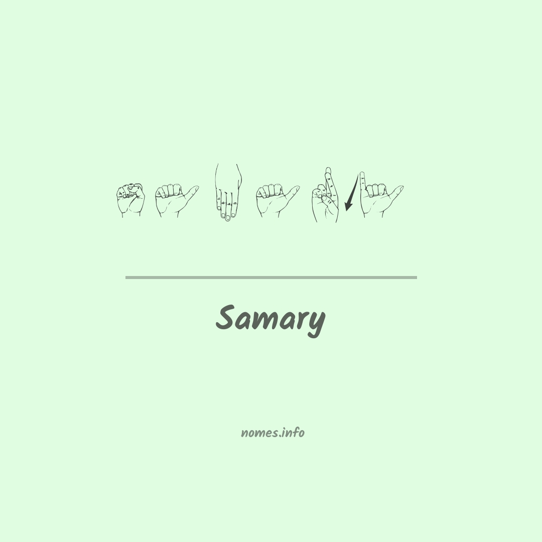 Samary em Libras