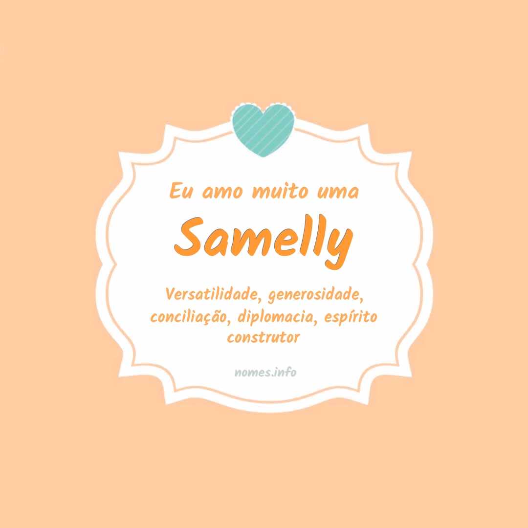 Eu amo muito Samelly