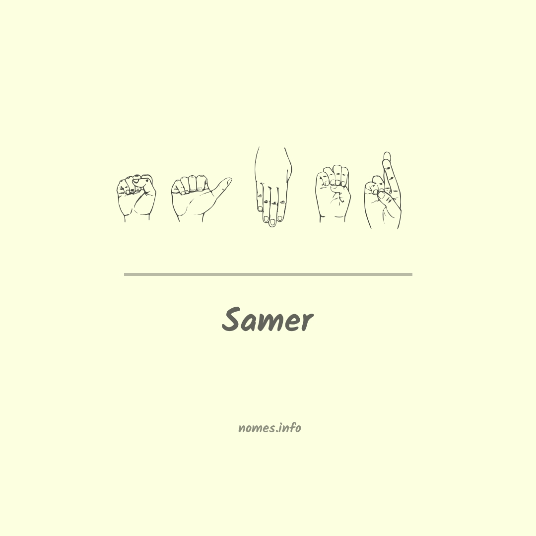 Samer em Libras