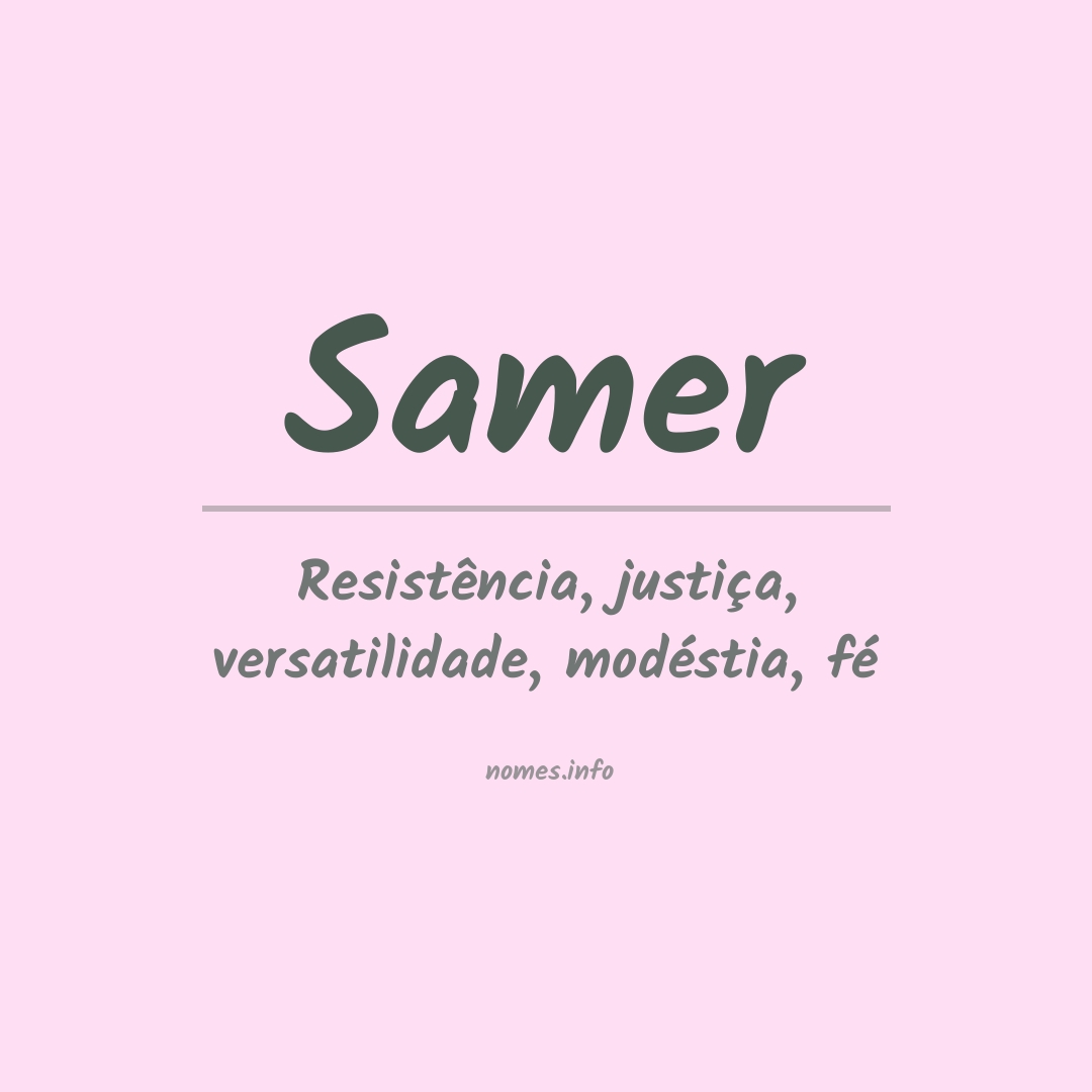 Significado do nome Samer