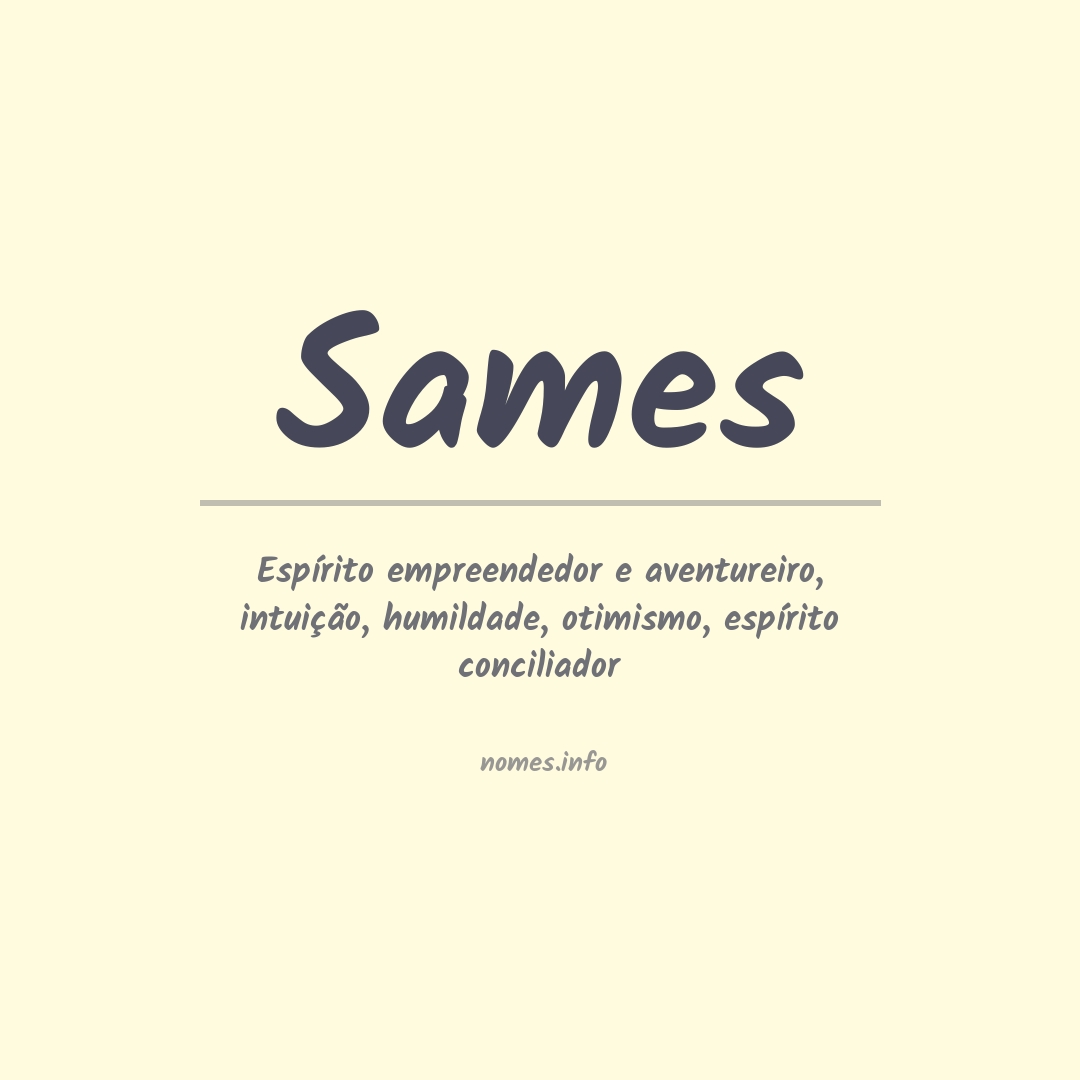 Significado do nome Sames