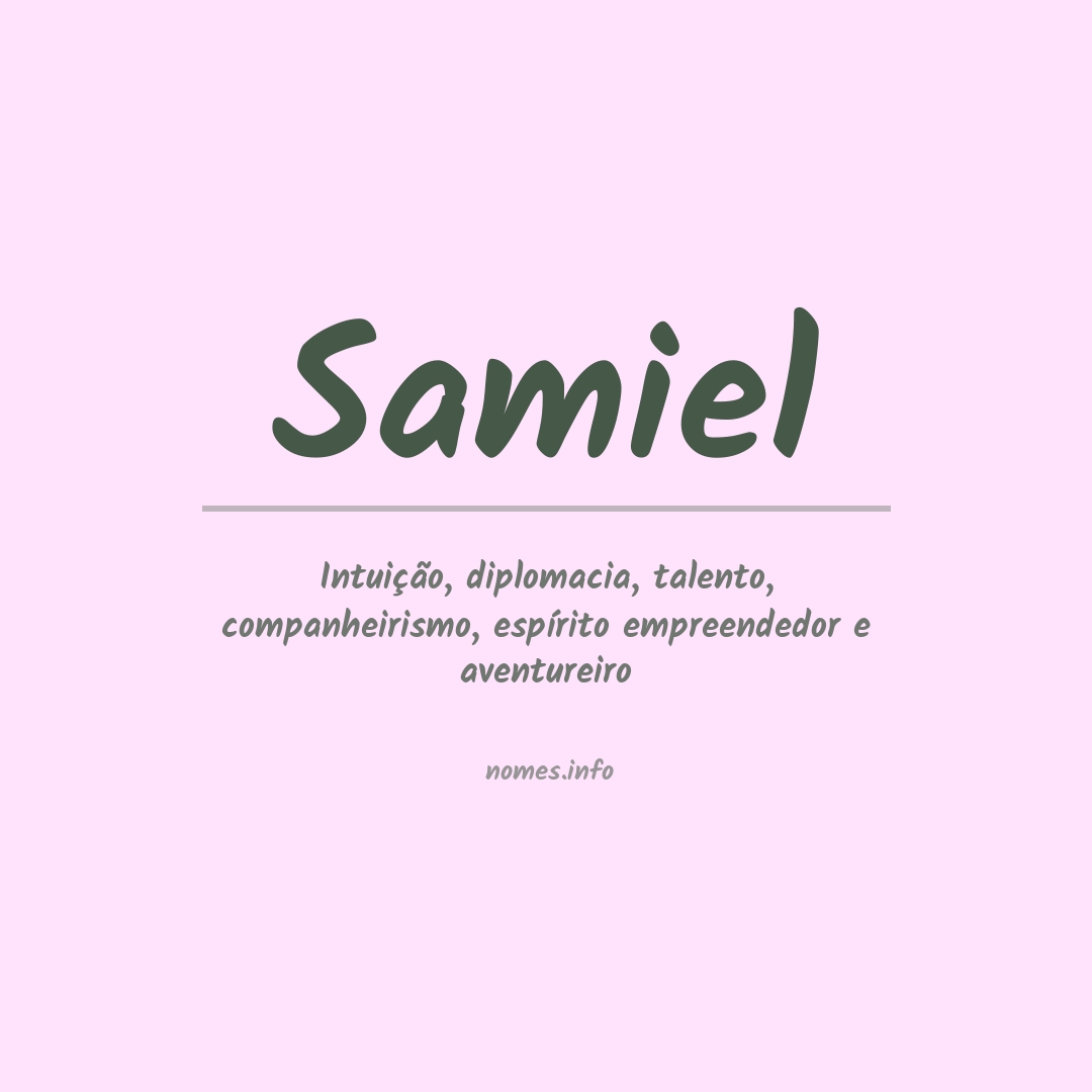 Significado do nome Samiel