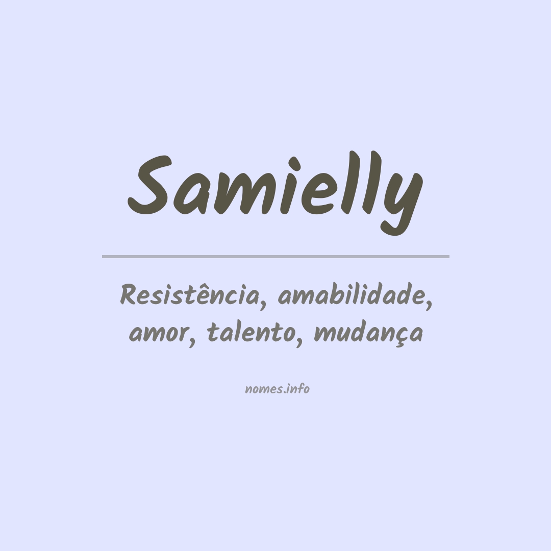 Significado do nome Samielly