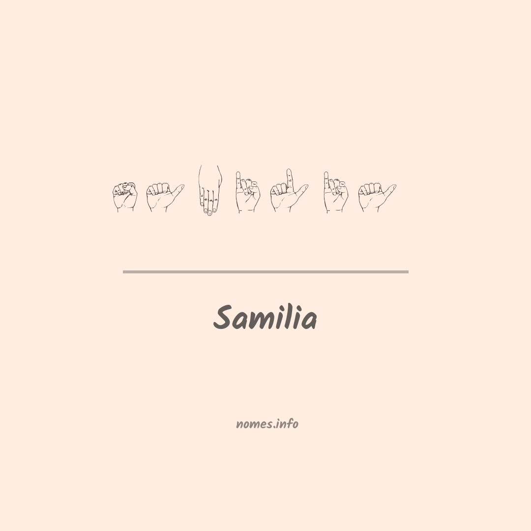 Samilia em Libras