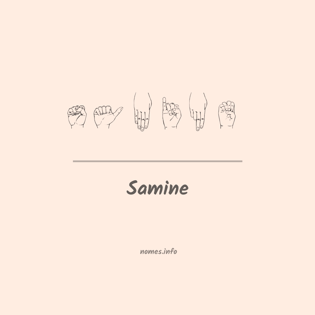 Samine em Libras