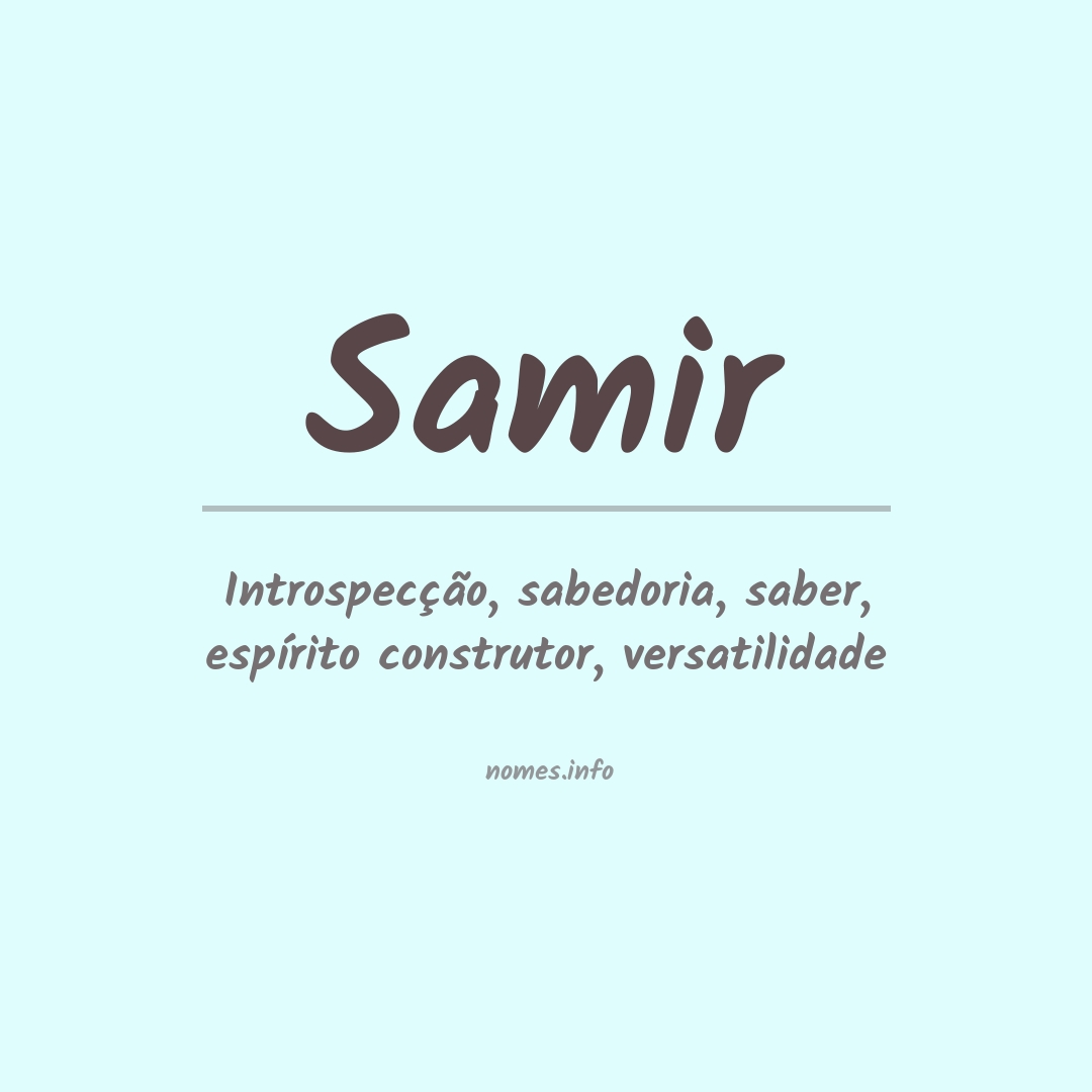 Significado do nome Samir