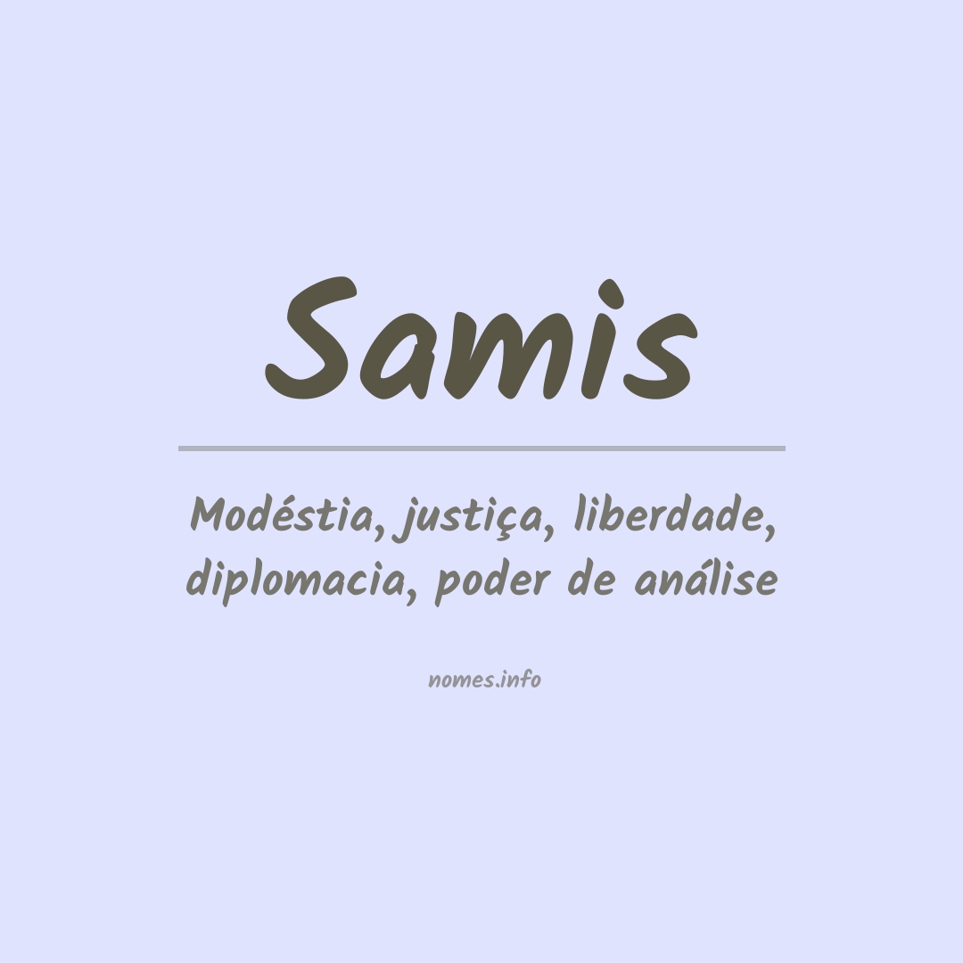 Significado do nome Samis