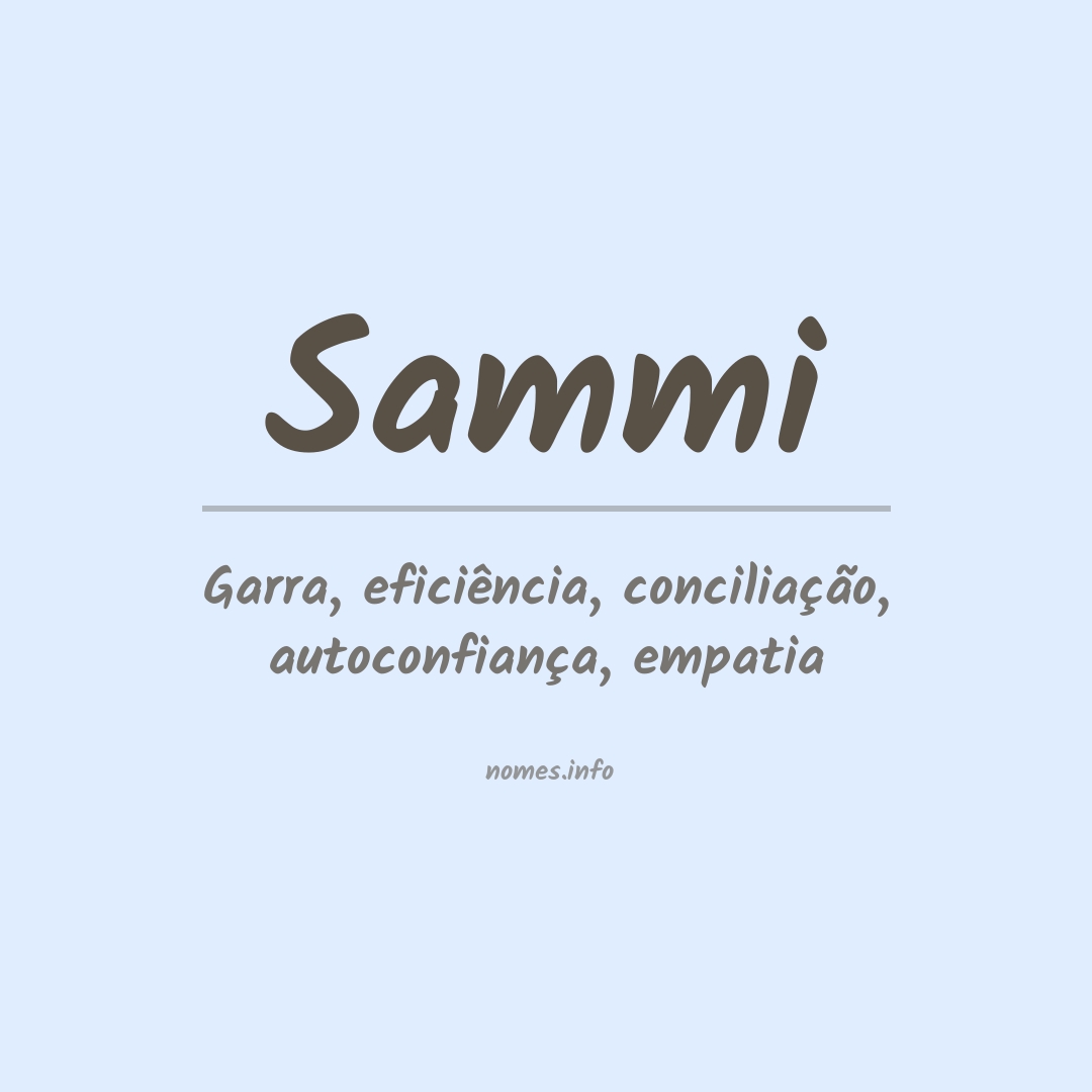 Significado do nome Sammi
