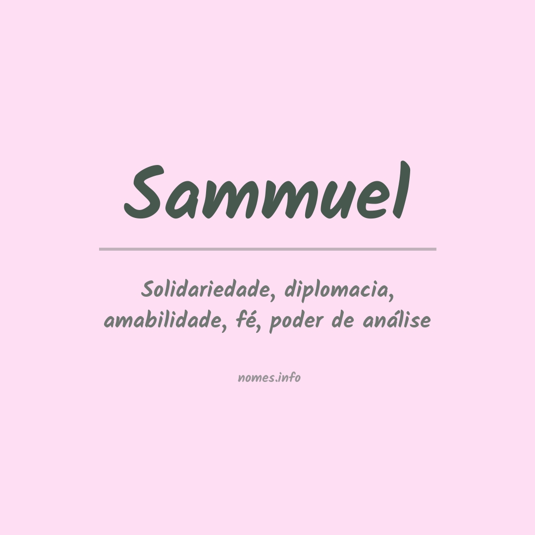 Significado do nome Sammuel