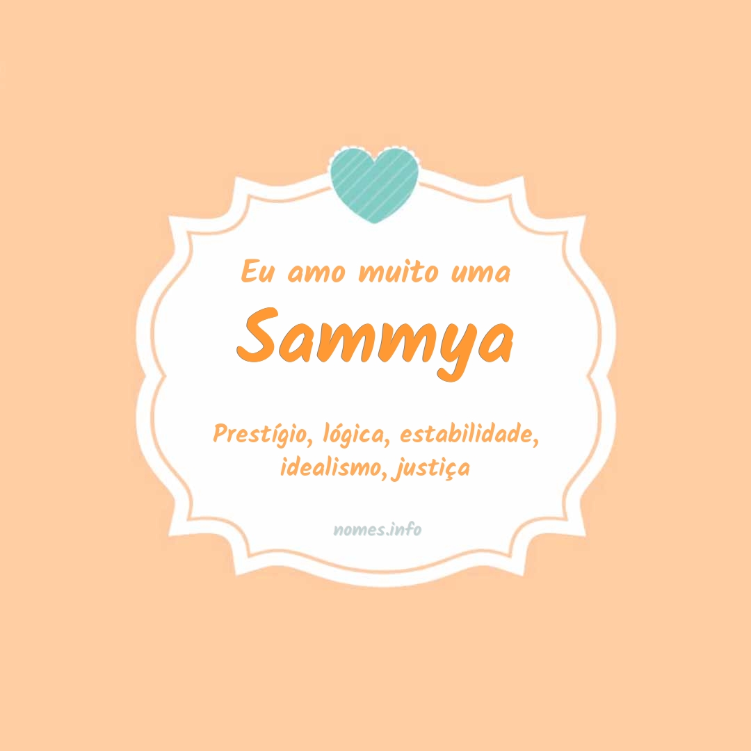 Eu amo muito Sammya Eu amo muito Sammya