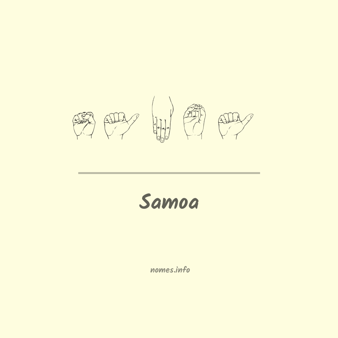 Samoa em Libras