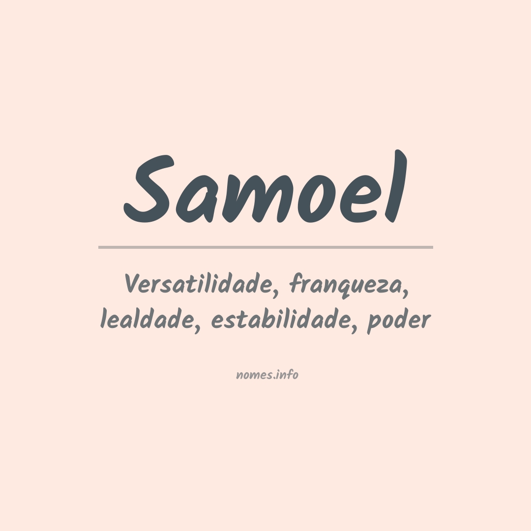 Significado do nome Samoel