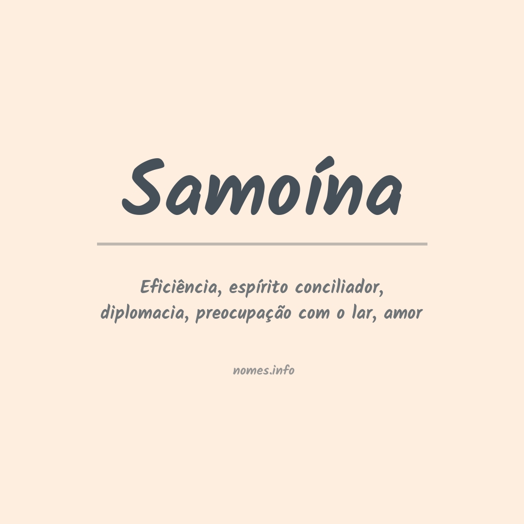Significado do nome Samoína